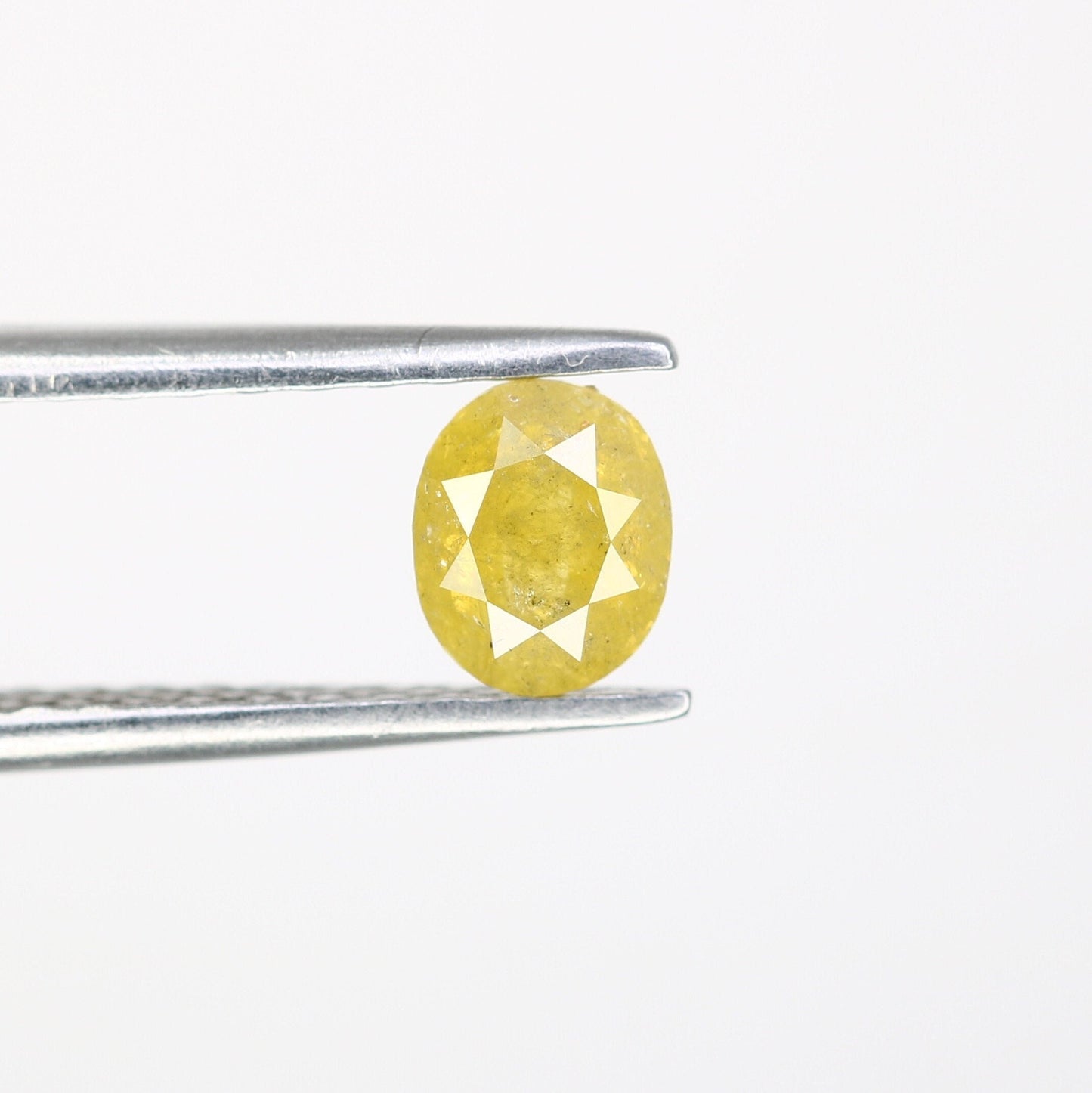 Loose Yellow Rose Cut Oval Diamond - Perfect for Gold Rings & Elegant Jewelry Designs for Distinctive Style