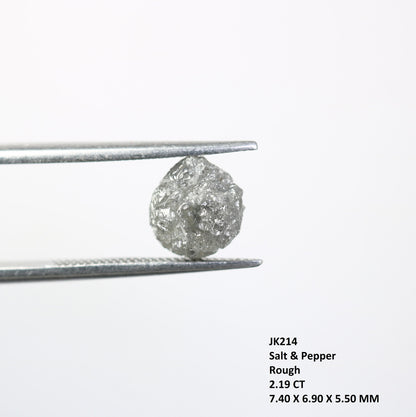 2.19CT Natural Rough Gray Uncut Diamond|For Uncut Rough Diamond Gold Ring|Raw Diamond For Jewelry|Unique Gift|Antique Raw Diamond Gift