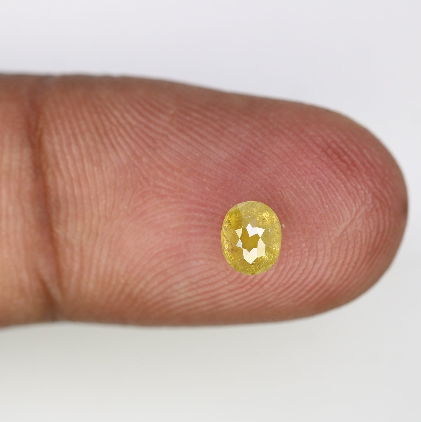 Loose Yellow Rose Cut Oval Diamond - Perfect for Gold Rings & Elegant Jewelry Designs for Distinctive Style