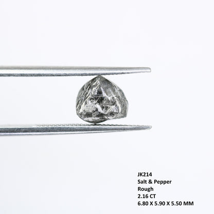 2.16 CT Natural Rough Gray Uncut Diamond|For Uncut Rough Diamond Gold Ring|Raw Diamond For Jewelry|Unique Gift|Antique Raw Diamond Gift