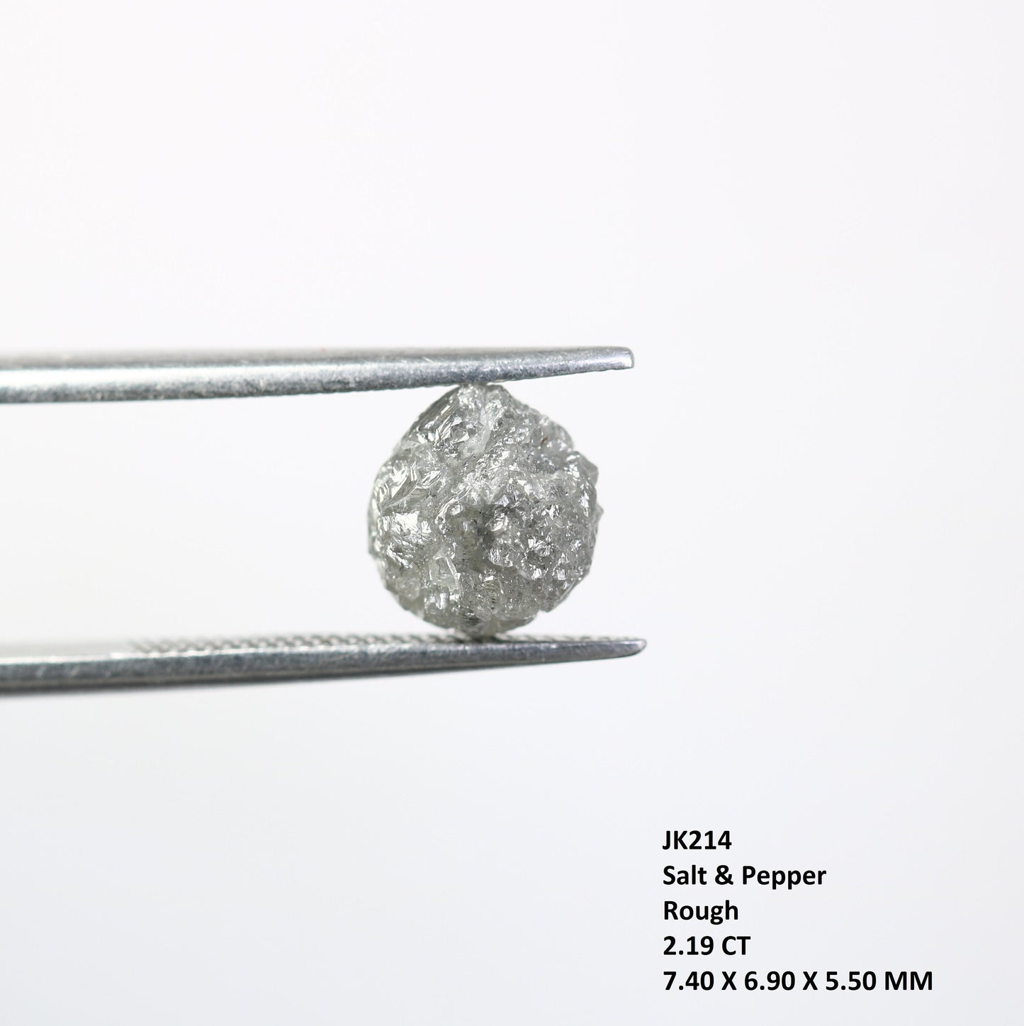 2.19CT Natural Rough Gray Uncut Diamond|For Uncut Rough Diamond Gold Ring|Raw Diamond For Jewelry|Unique Gift|Antique Raw Diamond Gift