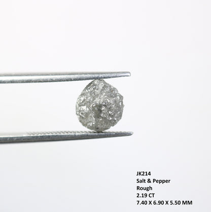 2.19CT Natural Rough Gray Uncut Diamond|For Uncut Rough Diamond Gold Ring|Raw Diamond For Jewelry|Unique Gift|Antique Raw Diamond Gift