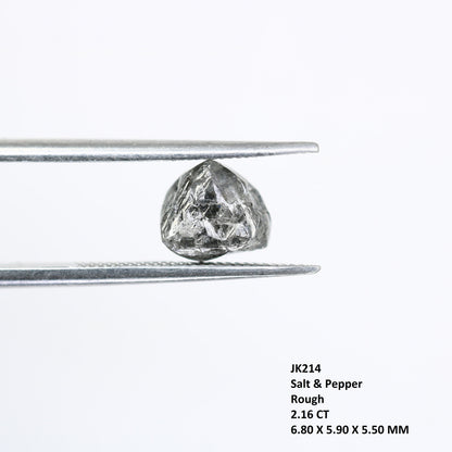 2.16 CT Natural Rough Gray Uncut Diamond|For Uncut Rough Diamond Gold Ring|Raw Diamond For Jewelry|Unique Gift|Antique Raw Diamond Gift