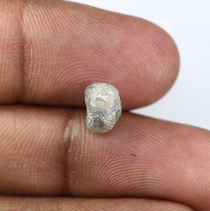 2.30CT Natural Rough Gray Uncut Diamond|For Uncut Rough Diamond Gold Ring|Raw Diamond For Jewelry|Unique Gift|Antique Raw Diamond Gift