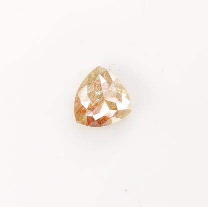 0.86 CT Beautiful Trillion Shape Fancy Natural Peach Diamond For Proposal Ring | Trillion Diamond Ring | Peach Trillion Diamond | Stone Ring