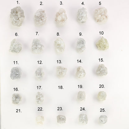 Natural Snow White Loose Rough Diamond | Grey Diamond Ring | Rough Stone Jewelry | Customize Jewelry | Valentine's Day Sale | Gift For Her