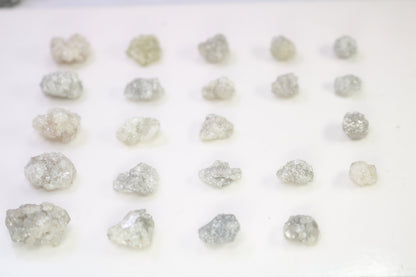 Natural Snow White Loose Rough Diamond | Grey Diamond Ring | Rough Stone Jewelry | Customize Jewelry | Valentine's Day Sale | Gift For Her