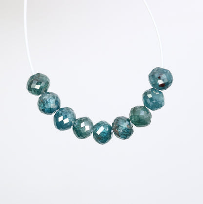 Chic Blue Diamond Beads | AAA Quality Faceted Loose Gems for Retro & Crystal Necklaces | Handmade Jewelry Supplies | Unique DIY Craft Beads