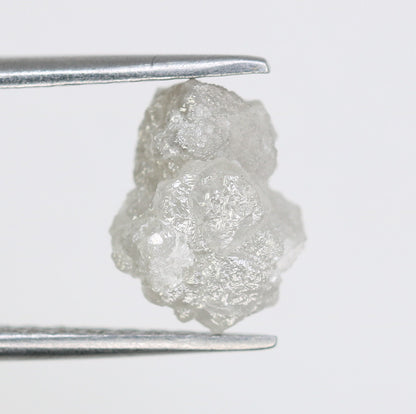 2.98CT Natural Rough White Uncut Diamond|For Uncut Rough Diamond Gold Ring|Raw Diamond For Jewelry|Unique Gift|Antique Raw Diamond Gift