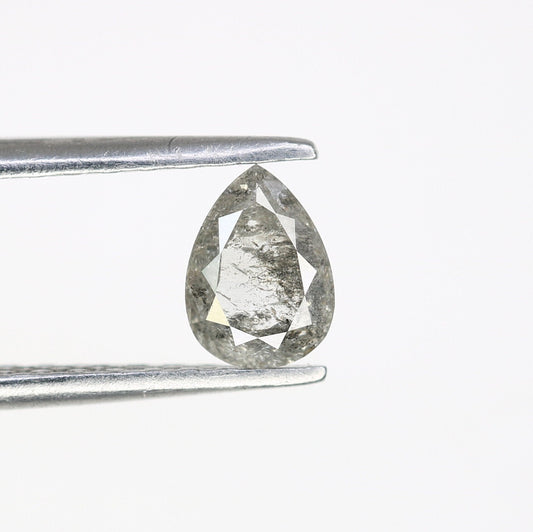 0.50ct Loose Pear Salt and Pepper DiamondFor Gold Ring Diamonds