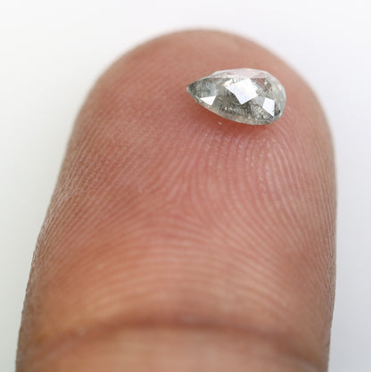 0.50ct Loose Pear Salt and Pepper DiamondFor Gold Ring Diamonds