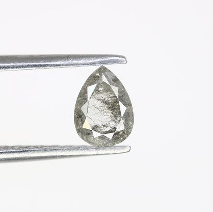 0.50ct Loose Pear Salt and Pepper DiamondFor Gold Ring Diamonds