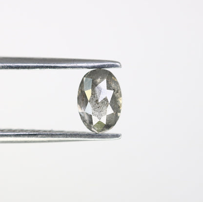Natural Loose Oval Shape Diamond - 5.80 MM Brown & Grey Oval Rose Cut - Unique Loose Diamonds for Custom Jewelry Designs