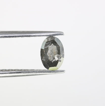Natural Loose Oval Shape Diamond - 5.80 MM Brown & Grey Oval Rose Cut - Unique Loose Diamonds for Custom Jewelry Designs