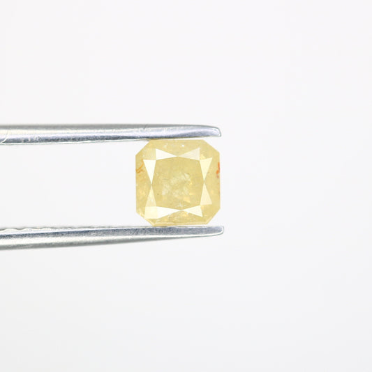 Fancy Yellow Salt and Pepper Emerald Shape Diamond - Natural Loose Emerald Cut Diamond - Emerald Engagement Ring - LABORDAY Offer