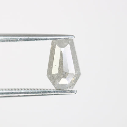 1.18 CT Salt and Pepper Natural Loose Diamond, Coffin Cut For handmade necklace pendant, Fancy Diamond for Engagement Ring Anniversary