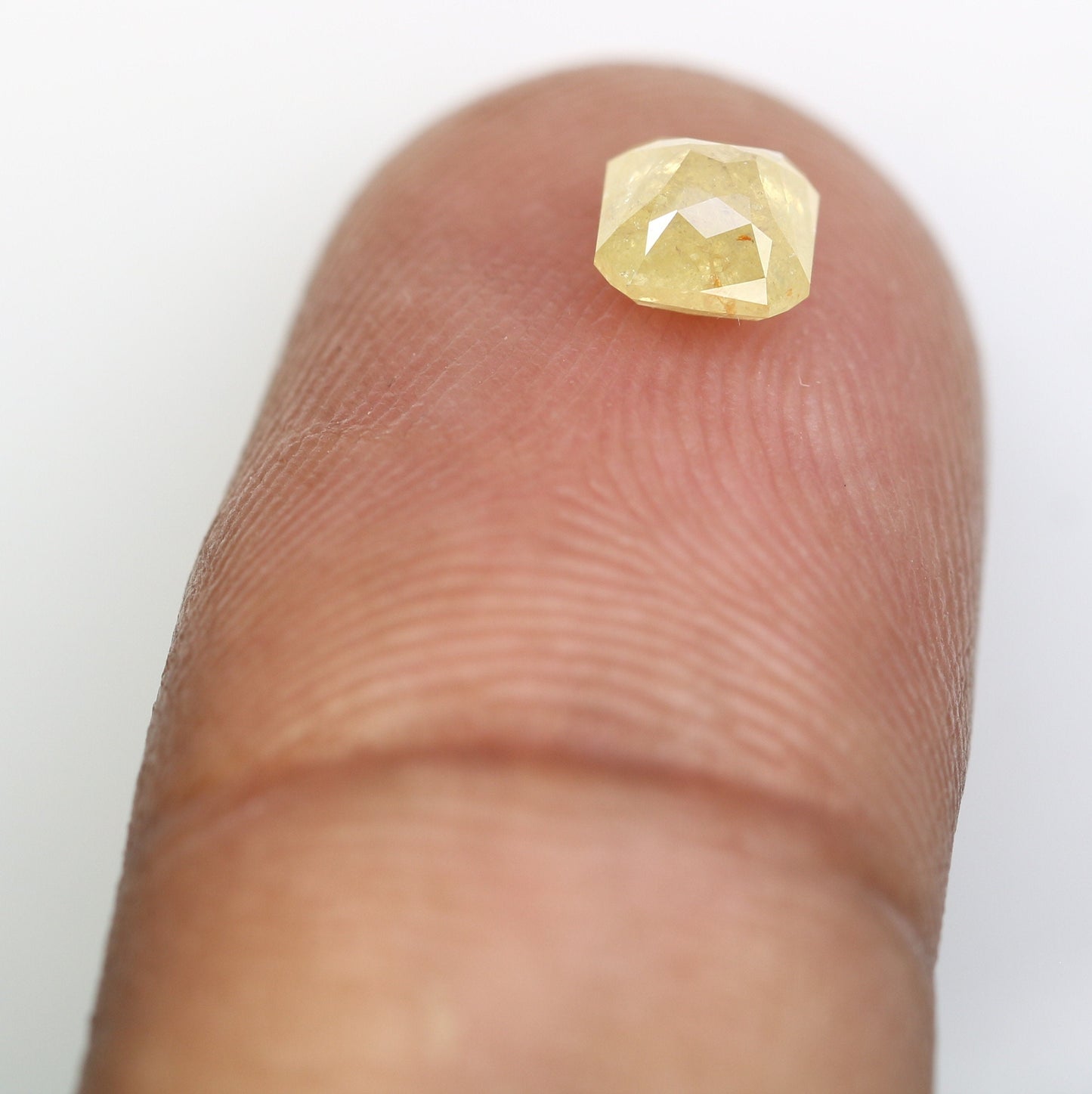 Fancy Yellow Salt and Pepper Emerald Shape Diamond - Natural Loose Emerald Cut Diamond - Emerald Engagement Ring - LABORDAY Offer