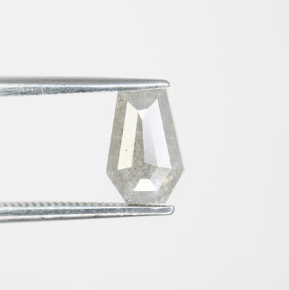 1.18 CT Salt and Pepper Natural Loose Diamond, Coffin Cut For handmade necklace pendant, Fancy Diamond for Engagement Ring Anniversary