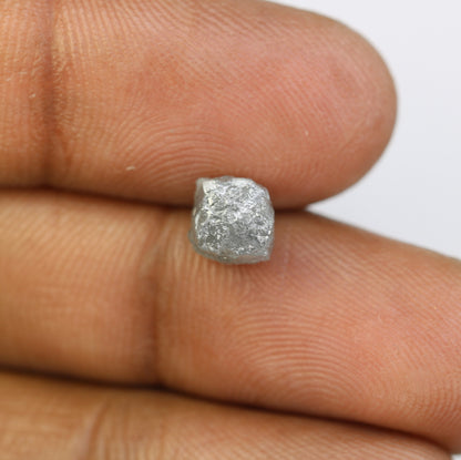 3.35CT Natural Rough Gray Uncut Diamond|For Uncut Rough Diamond Gold Ring|Raw Diamond For Jewelry|Unique Gift|Antique Raw Diamond Gift