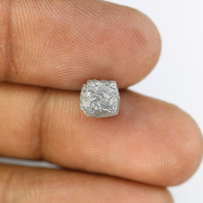 3.35CT Natural Rough Gray Uncut Diamond|For Uncut Rough Diamond Gold Ring|Raw Diamond For Jewelry|Unique Gift|Antique Raw Diamond Gift
