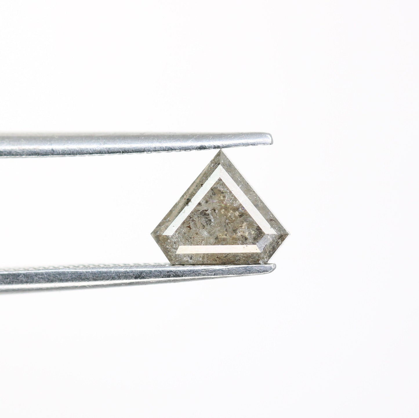 1 CT Salt and Pepper Natural Loose Diamond, Shield Cut For handmade necklace pendant, Fancy Diamond for Engagement Ring Anniversary Diamonds