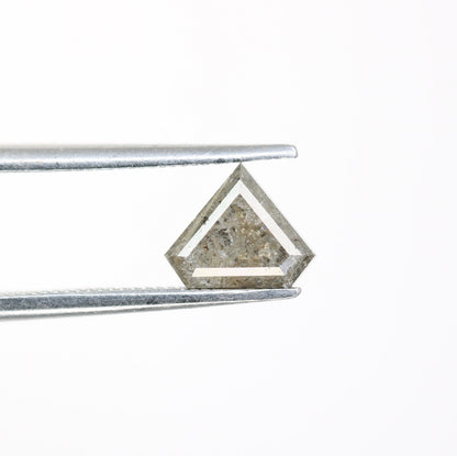 1 CT Salt and Pepper Natural Loose Diamond, Shield Cut For handmade necklace pendant, Fancy Diamond for Engagement Ring Anniversary Diamonds