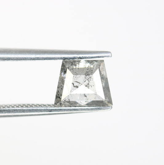 1.12 CT Salt and Pepper Natural Loose Diamond, Geometric Cut For handmade necklace pendant, Fancy Diamond for Engagement Ring Anniversary