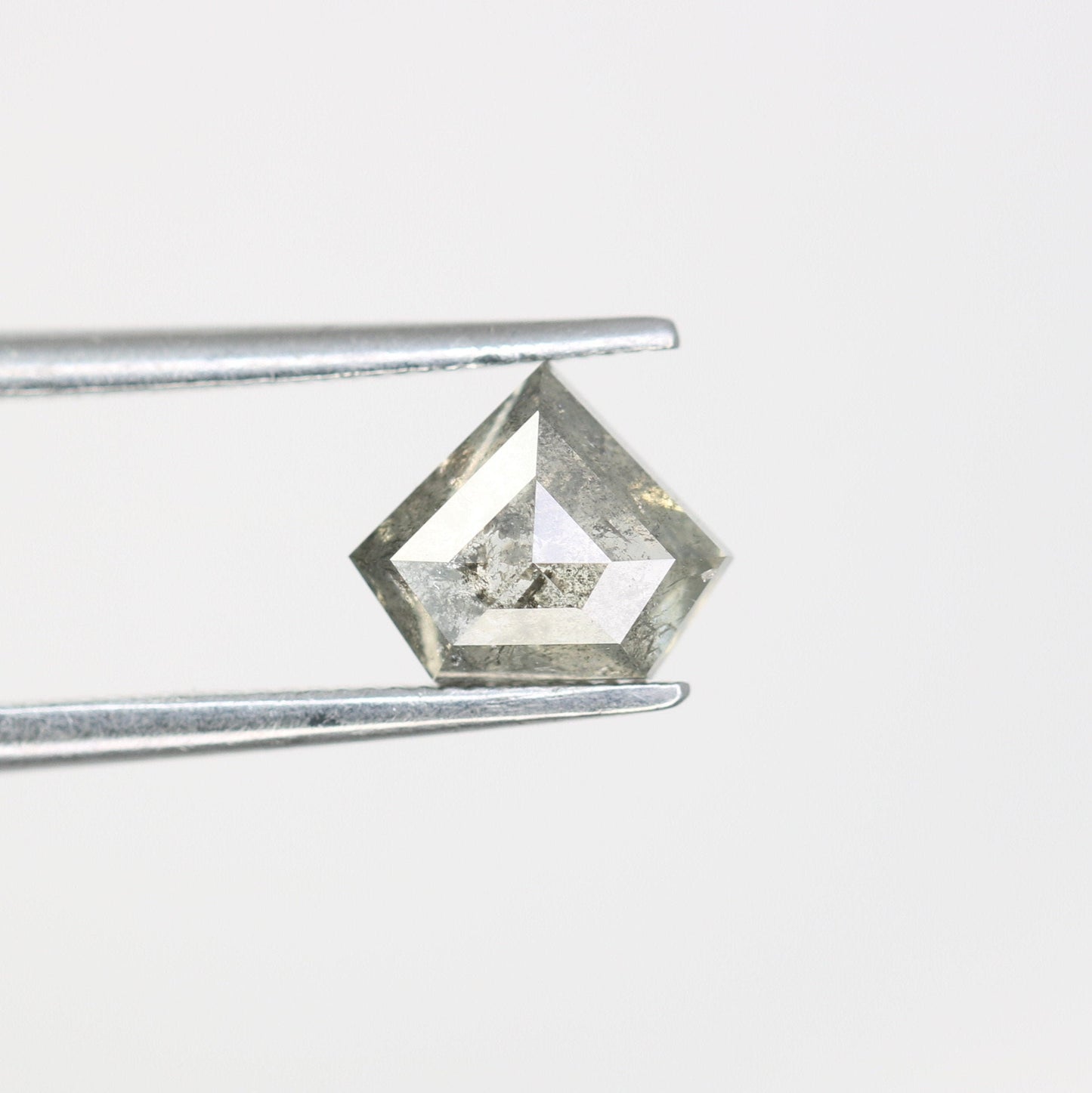 1.16 CT Salt and Pepper Natural Loose Diamond, Pentagon Cut For handmade necklace pendant, Fancy Diamond for Engagement Ring Anniversary
