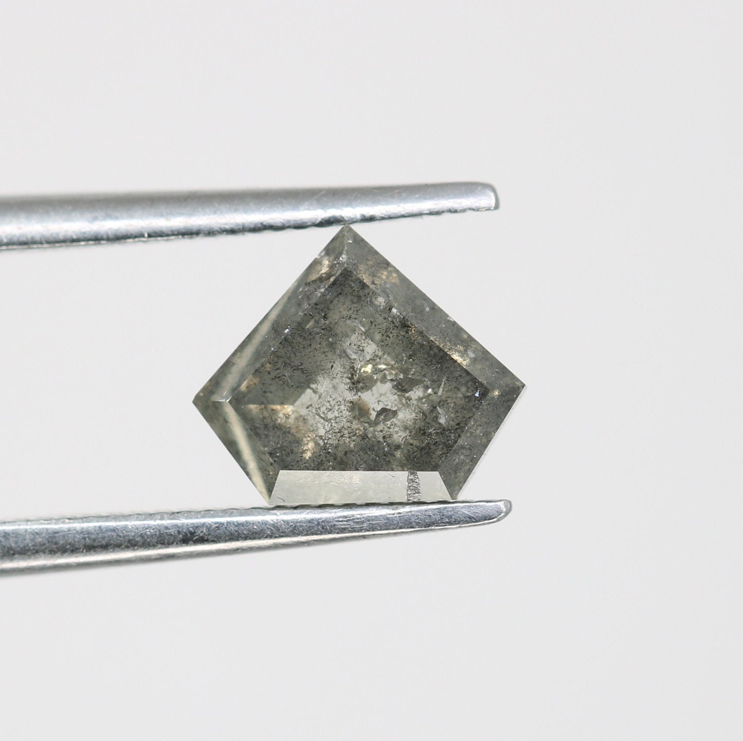 1.16 CT Salt and Pepper Natural Loose Diamond, Pentagon Cut For handmade necklace pendant, Fancy Diamond for Engagement Ring Anniversary