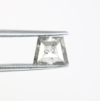 1.12 CT Salt and Pepper Natural Loose Diamond, Geometric Cut For handmade necklace pendant, Fancy Diamond for Engagement Ring Anniversary