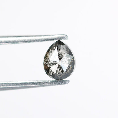 Black Galaxy Pear Salt and Pepper RingFor Gold Ring Diamonds