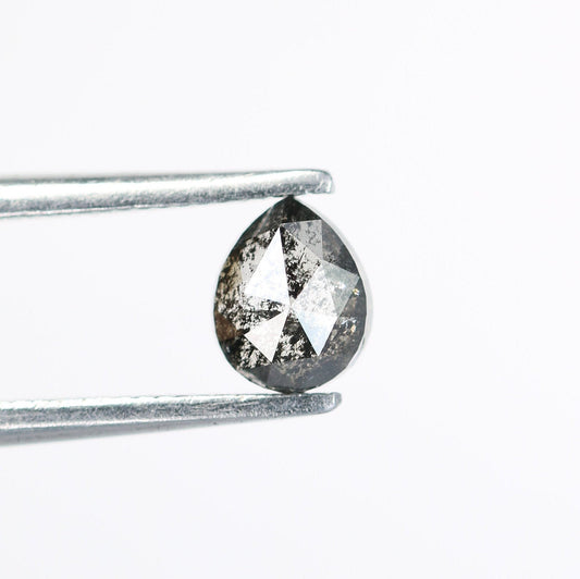 Black Galaxy Pear Salt and Pepper RingFor Gold Ring Diamonds