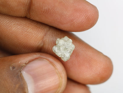 2.74 CT Natural Rough White Uncut Diamond|For Uncut Rough Diamond Gold Ring|Raw Diamond For Jewelry|Unique Gift|Antique Raw Diamond Gift