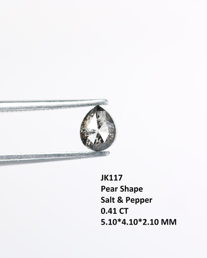 Black Galaxy Pear Salt and Pepper RingFor Gold Ring Diamonds