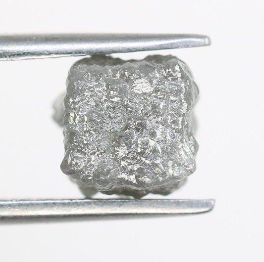 2.73 CT Natural Rough Gray Uncut Diamond | For Uncut Rough Diamond Ring | Raw Diamond For Jewelry | Unique Gift | Antique Raw Diamond Gift