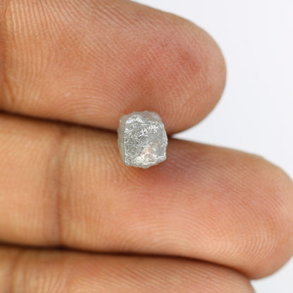 2.64 CT Natural Rough Gray Uncut Diamond | For Uncut Rough Diamond Ring | Raw Diamond For Jewelry | Unique Gift | Antique Raw Diamond Gift