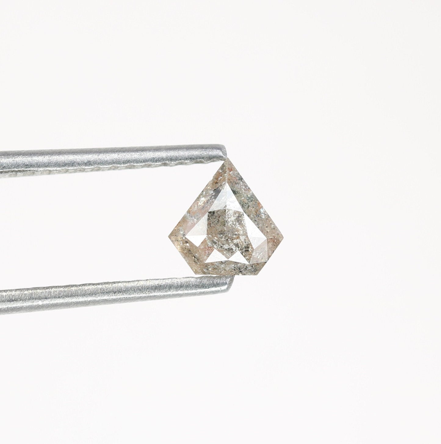 0.63 CT Salt and Pepper Unique Loose Diamond, Pentagon Cut for Handmade Necklace Pendant, Diamond Bracelet Engagement Gold Ring For Women
