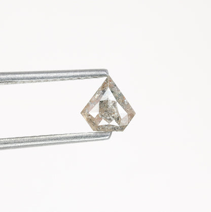 0.63 CT Salt and Pepper Unique Loose Diamond, Pentagon Cut for Handmade Necklace Pendant, Diamond Bracelet Engagement Gold Ring For Women