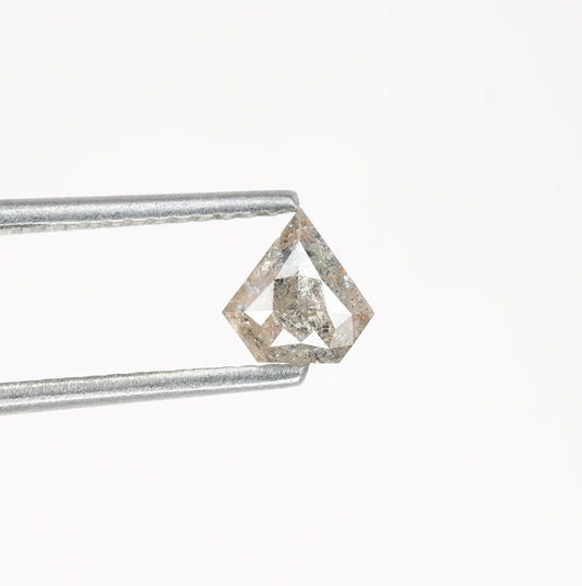 0.63 CT Salt and Pepper Unique Loose Diamond, Pentagon Cut for Handmade Necklace Pendant, Diamond Bracelet Engagement Gold Ring For Women