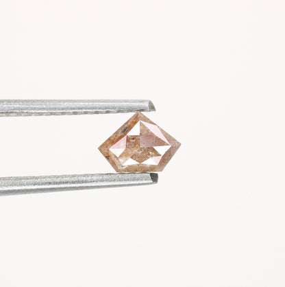 0.47 CT Salt and Pepper Red Loose Diamond, Pentagon Cut for Handmade Necklace Pendant, Diamond Engagement Gold Ring For Women Diamonds