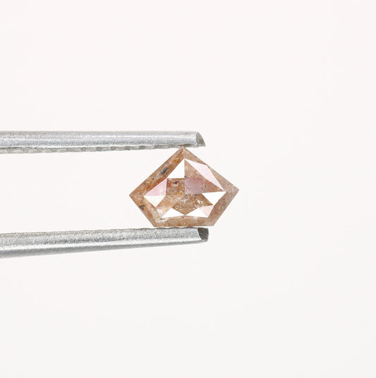 0.47 CT Salt and Pepper Red Loose Diamond, Pentagon Cut for Handmade Necklace Pendant, Diamond Engagement Gold Ring For Women Diamonds