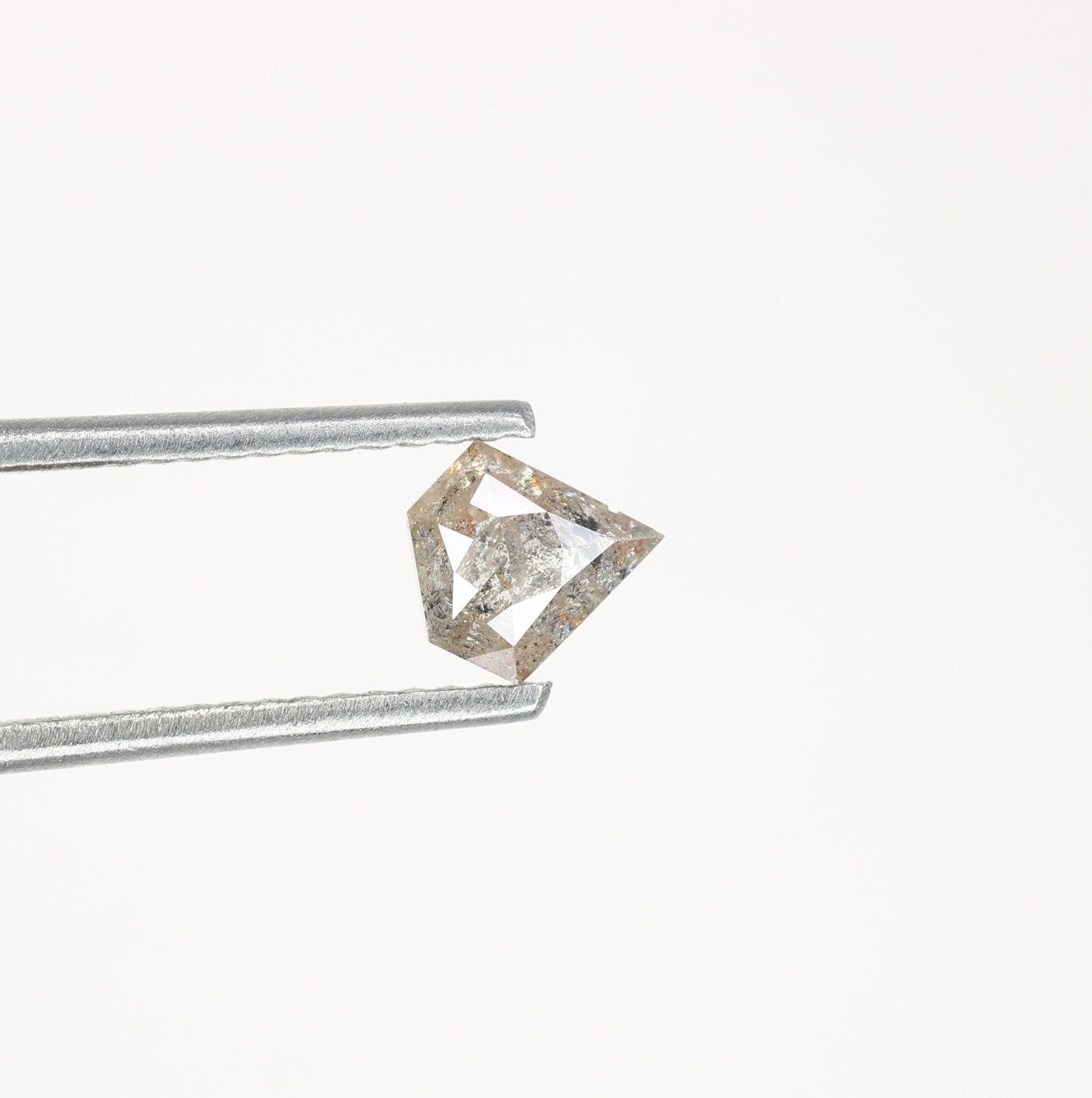 0.63 CT Salt and Pepper Unique Loose Diamond, Pentagon Cut for Handmade Necklace Pendant, Diamond Bracelet Engagement Gold Ring For Women