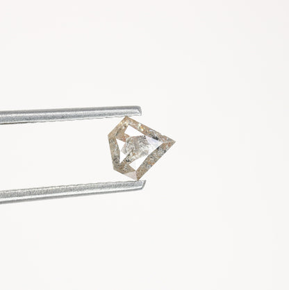 0.63 CT Salt and Pepper Unique Loose Diamond, Pentagon Cut for Handmade Necklace Pendant, Diamond Bracelet Engagement Gold Ring For Women
