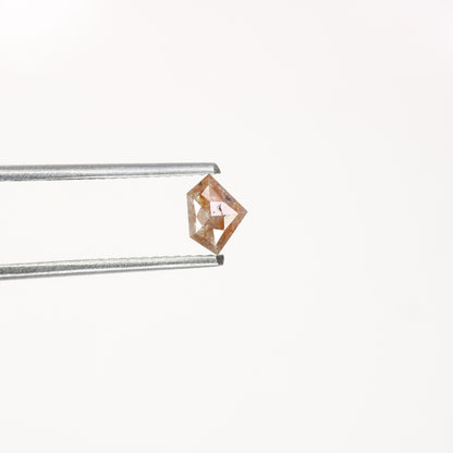 0.47 CT Salt and Pepper Red Loose Diamond, Pentagon Cut for Handmade Necklace Pendant, Diamond Engagement Gold Ring For Women Diamonds