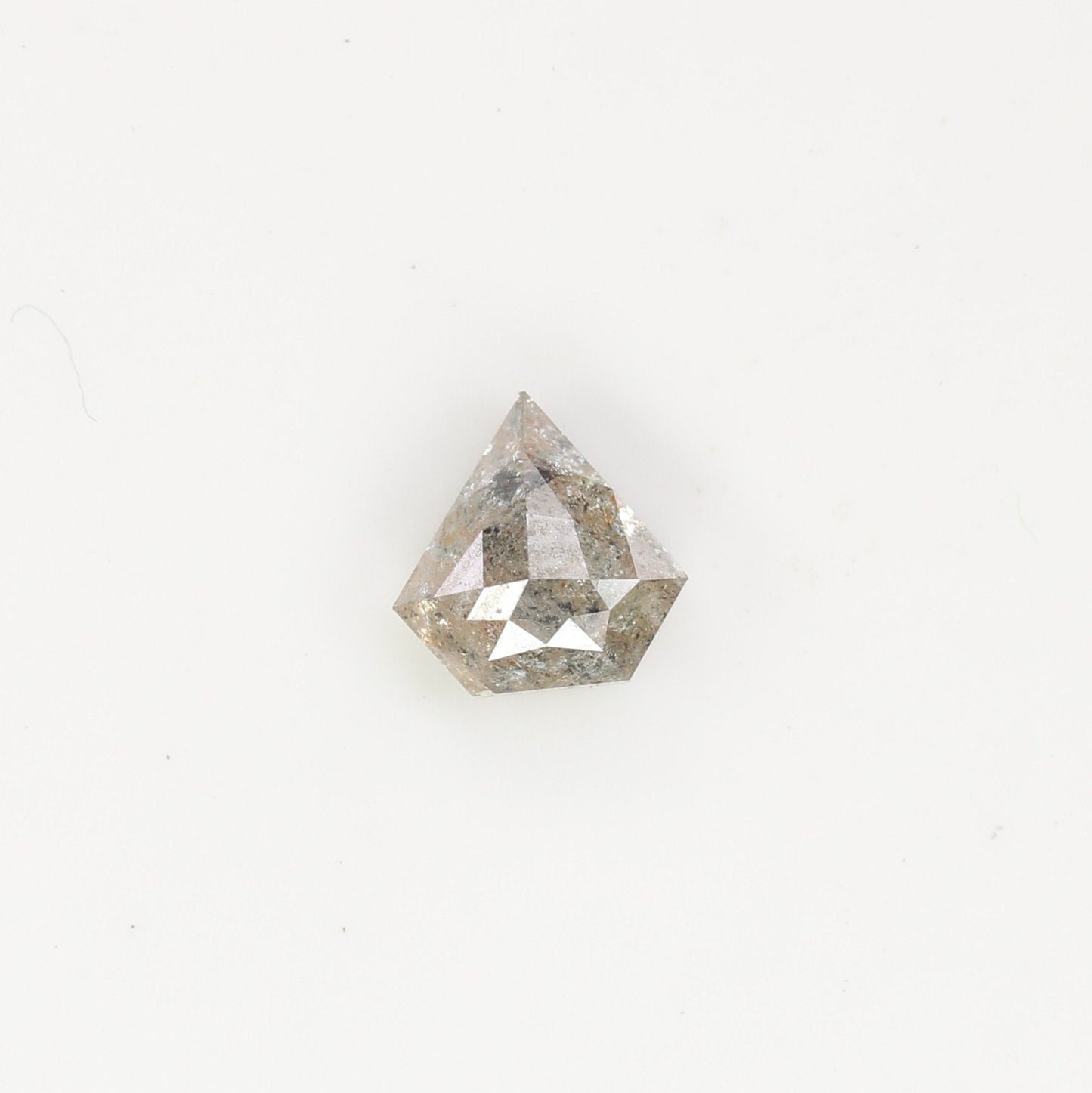 0.63 CT Salt and Pepper Unique Loose Diamond, Pentagon Cut for Handmade Necklace Pendant, Diamond Bracelet Engagement Gold Ring For Women