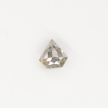 0.63 CT Salt and Pepper Unique Loose Diamond, Pentagon Cut for Handmade Necklace Pendant, Diamond Bracelet Engagement Gold Ring For Women