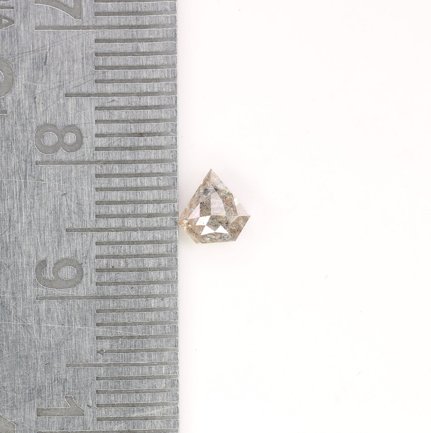 0.63 CT Salt and Pepper Unique Loose Diamond, Pentagon Cut for Handmade Necklace Pendant, Diamond Bracelet Engagement Gold Ring For Women