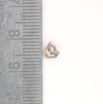 0.63 CT Salt and Pepper Unique Loose Diamond, Pentagon Cut for Handmade Necklace Pendant, Diamond Bracelet Engagement Gold Ring For Women