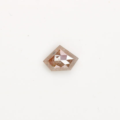 0.47 CT Salt and Pepper Red Loose Diamond, Pentagon Cut for Handmade Necklace Pendant, Diamond Engagement Gold Ring For Women Diamonds