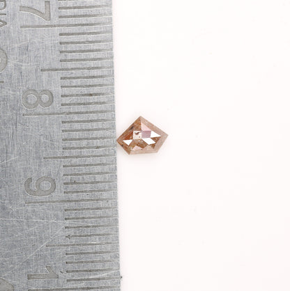 0.47 CT Salt and Pepper Red Loose Diamond, Pentagon Cut for Handmade Necklace Pendant, Diamond Engagement Gold Ring For Women Diamonds